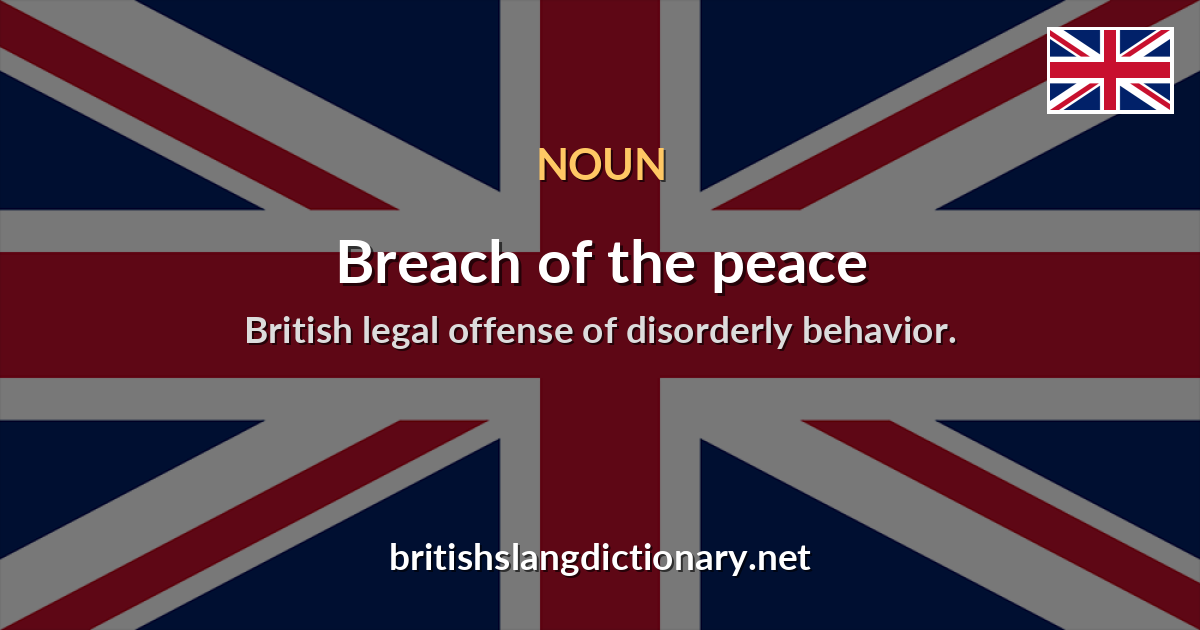 Breach of the peace