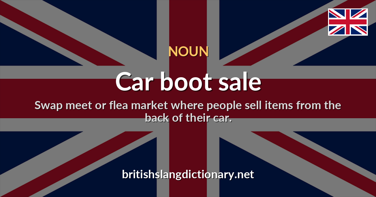 Car boot sale