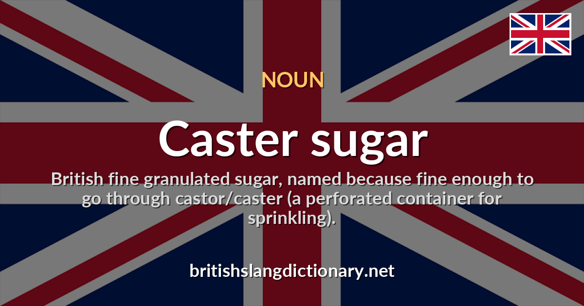 Caster sugar