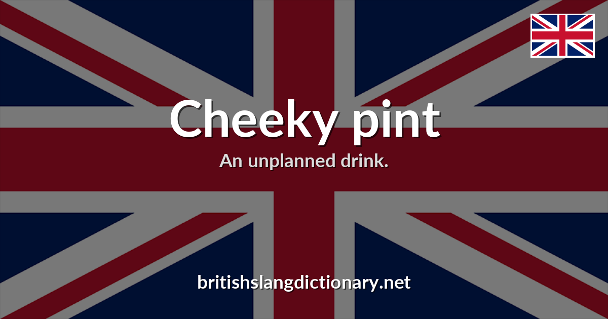 Cheeky pint