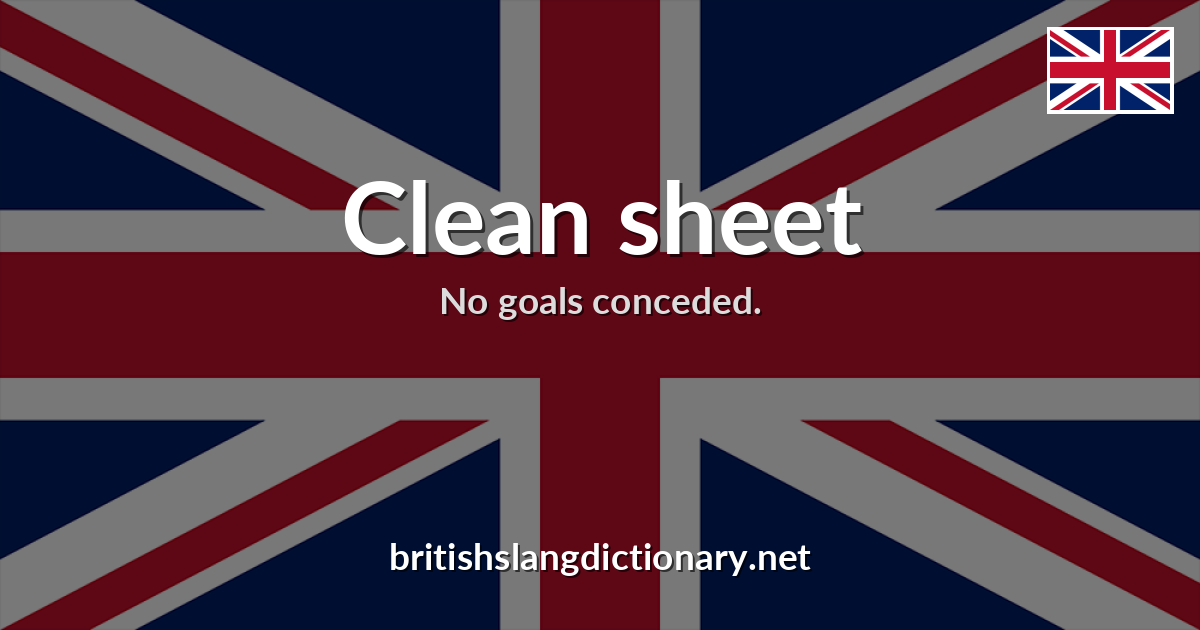Clean sheet