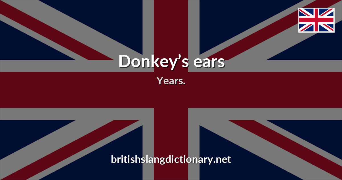 Donkey’s ears