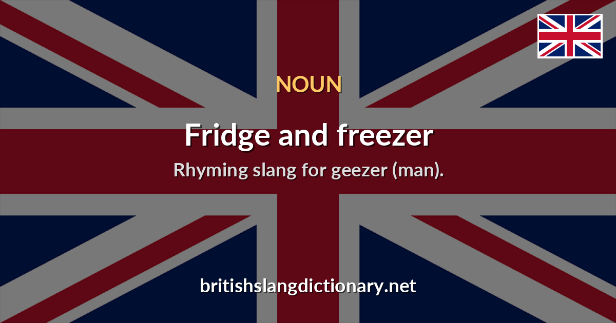 Fridge and freezer