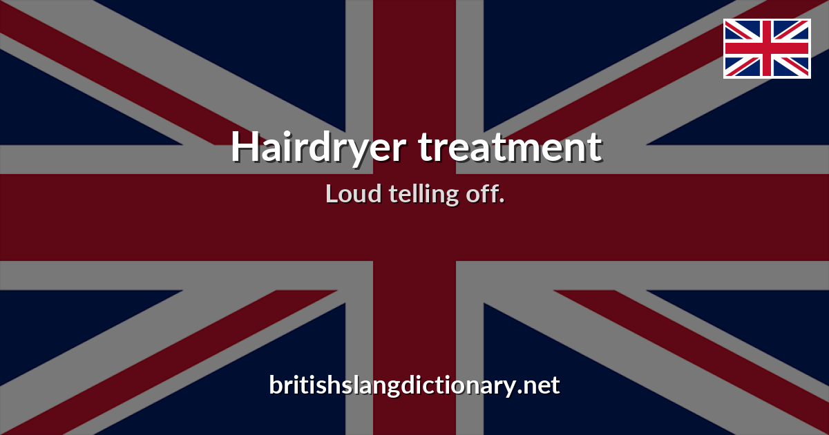 Hairdryer treatment