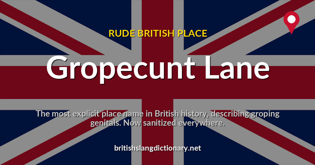 Gropecunt Lane