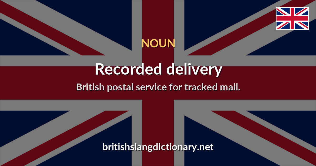Recorded delivery