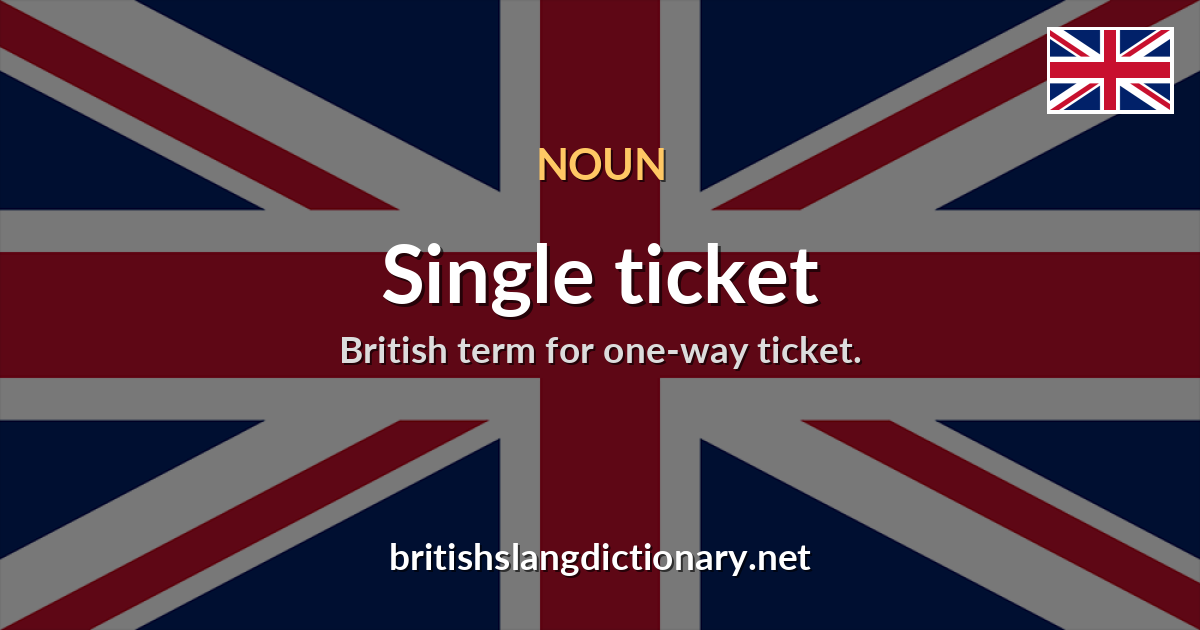 Single ticket